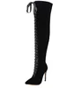CSB144 hot sale Amazon JOOM Euro-American Star Fashioned Sexy High-Help Knee Boots and tie up Girls'Shoes