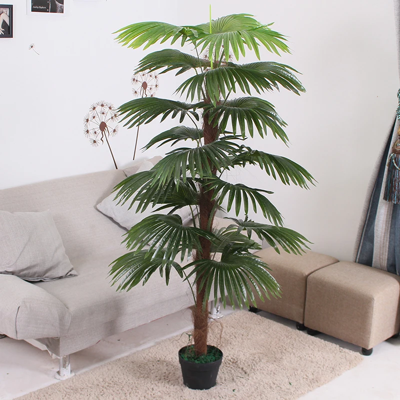 Artificial Fan Palm Tree For Indoor Decoration Buy Artificial Fan