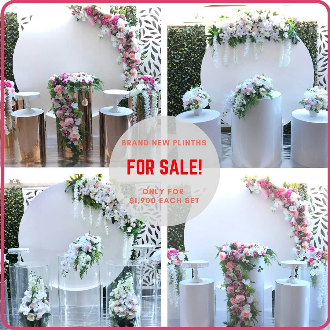 Lots Of Stock Acrylic Backdrop Wedding 40cm Square Clear Acrylic