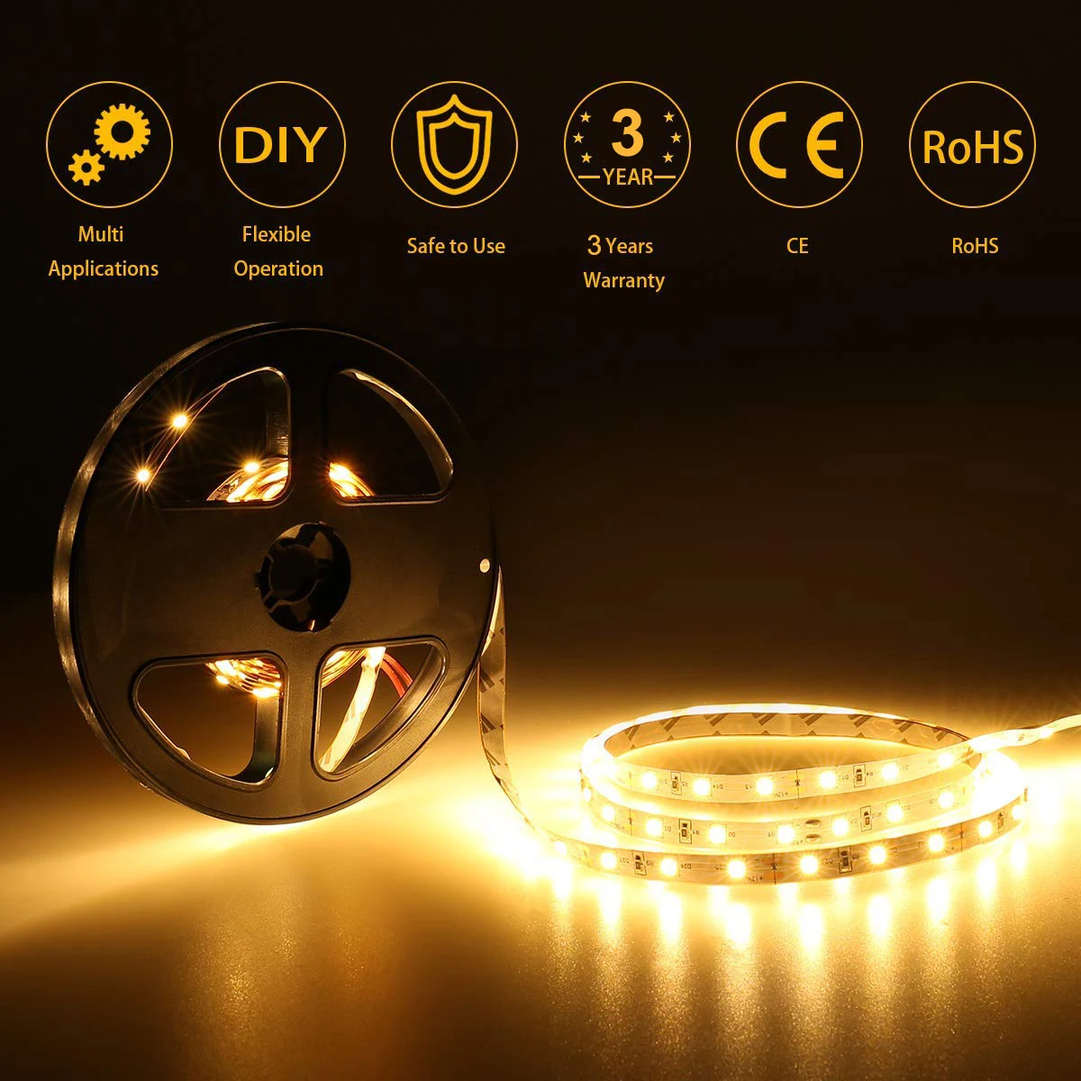 3 Years Warranty 12v Cct 60 Led Nature White Flex 2835 Led Strip - Buy ...