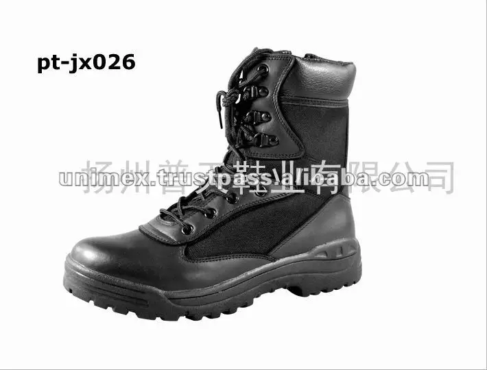 mens black work boots with zipper