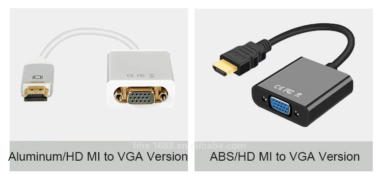Digital to Analog Video Audio Converter Cable HD MI to VGA 15Pin Adapter - ANKUX.COM