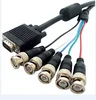 5 BNC to D-sub 15-pin VGA Video Adapter Cable vga to bnc splitter cable