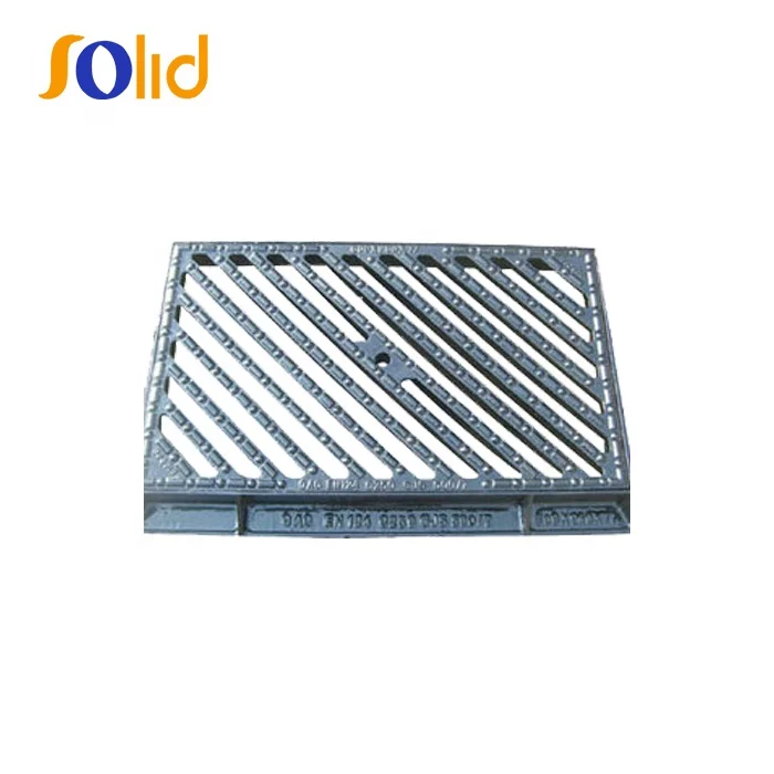 En124 D400 Standard Ductile Iron Casting Square Water Channel Gully Gratings