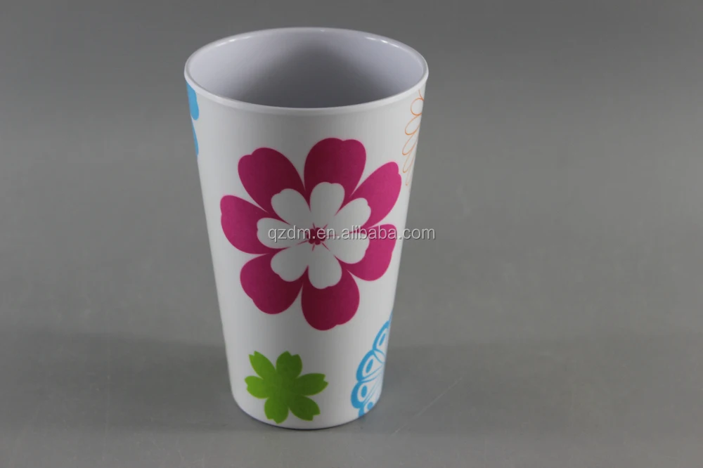 2016 Spring Melamine Flower Drinking Cups