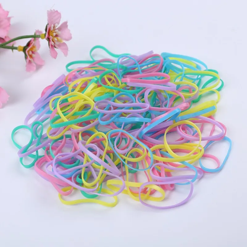 Pink 1kg Silicone Elastic Hair Bands 4024 Tpr Band - Buy Hair Rubber ...