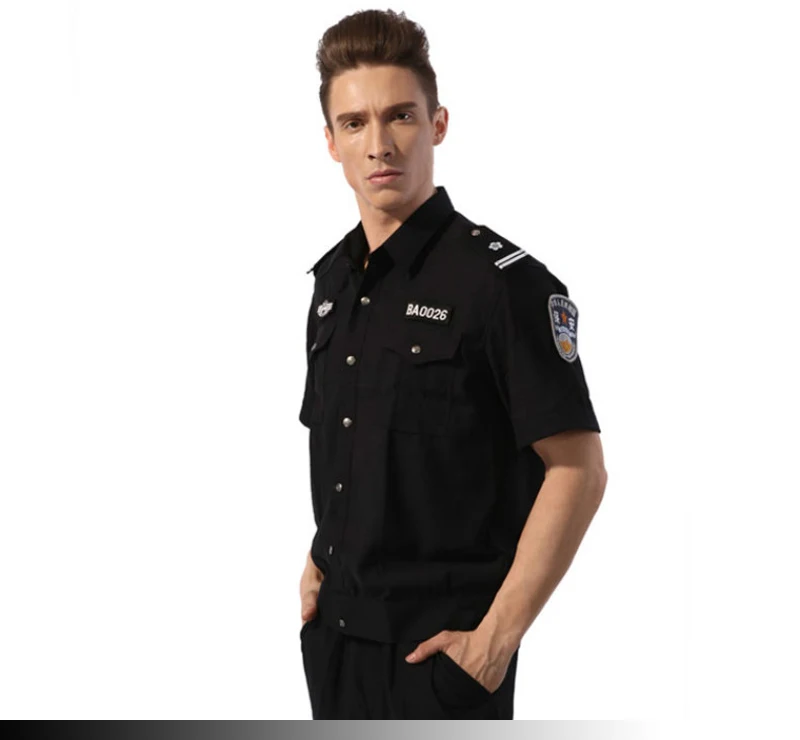 New Design Best Black Color Security Guard Uniform For Sale - Buy ...