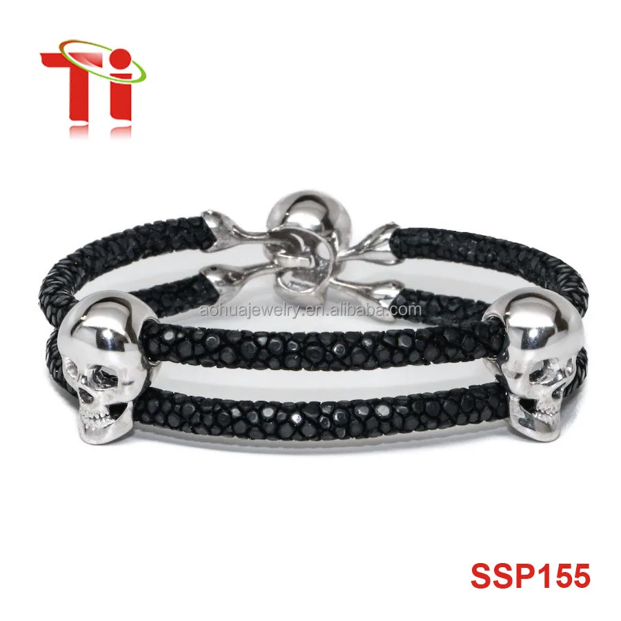 stingray skull bracelet