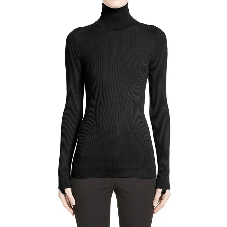 Mongolian Cashmere Mature Women In Tight Turtleneck Sweater - Buy ...