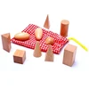 Wholesales Natural Wood Building Blocks Children's Educational DIY Toy Math Wooden Block Toys