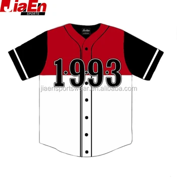 plain red baseball jersey