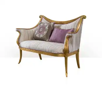 Antique Clic Palace Chaise Lounge Gold Plated Engraved Loveseat Antique Clic Palace Chaise Lounge