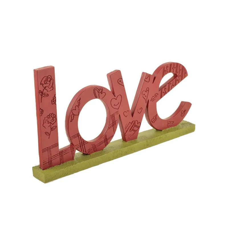 2020 New Design "love" Letters Resin Plaques for Memory Home Decoration