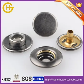 Strong Metal Snap Button Hidden Button For Garment Antique Brass Snaps ...