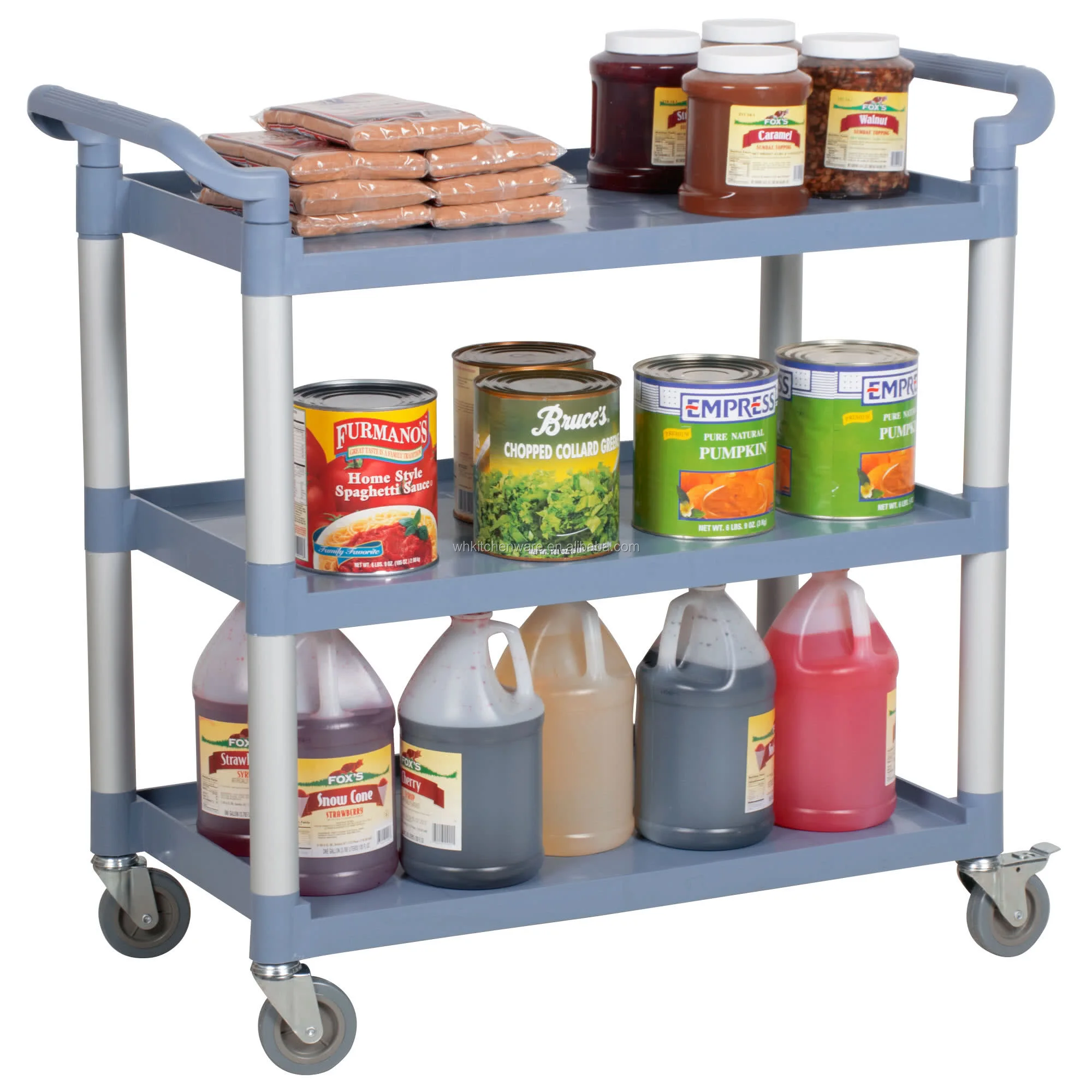 3 Shelf Plastic Bussing Cart,Food Trolley Cart For Restaurant Buy Food Trolley Cart,Plastic