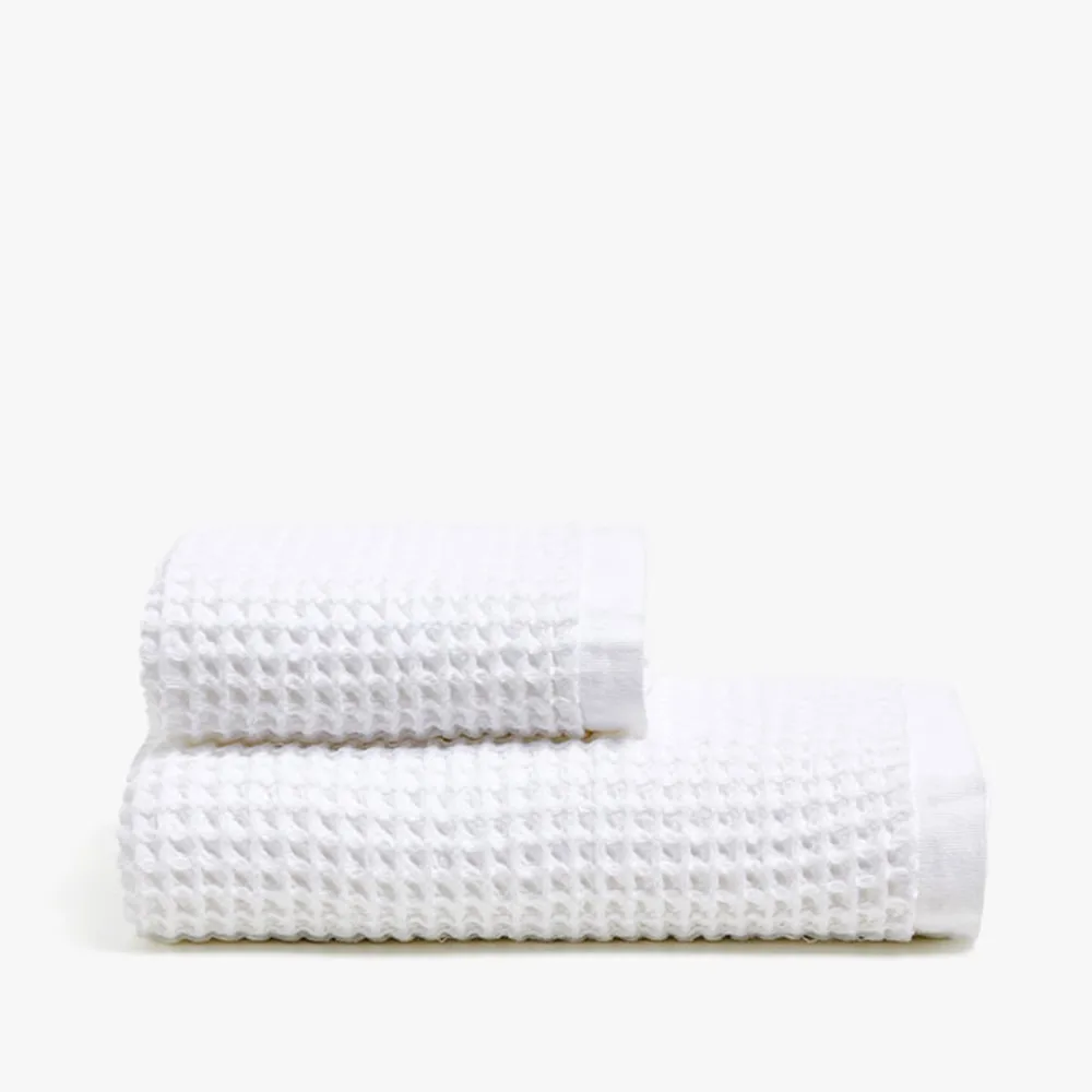 White Hotel Waffle Weave 100 Great Quality Cotton Hand Towel Bath
