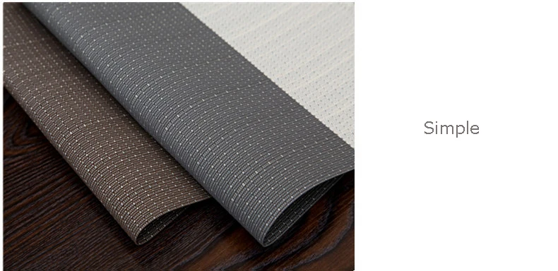 4 piece Japanese style cloth Western food pad Nordic table mat insulation anti hot pot pad bowl mat household PVC