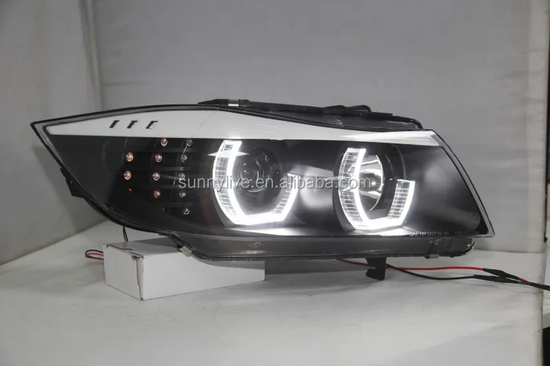 For BMW E90 330I 320I 318i led Angel Eyes headlight JY