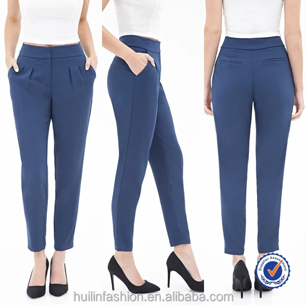 high waist office trousers for ladies
