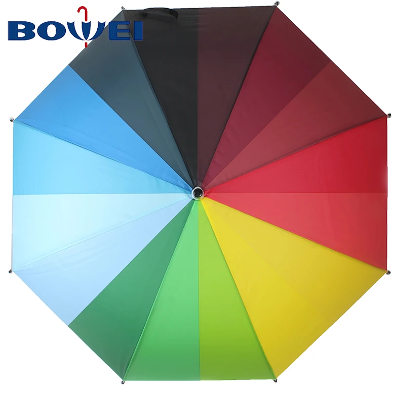 2018 high quality promotion automatic open eva material rainbow umbrella