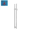 High quality glass door ladder pull handle with locks/factory price stainless steel glass door pull handle long handle with lock