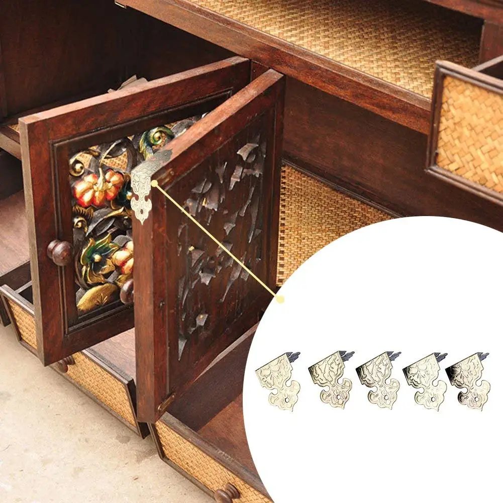 24pcs Vintage Large Wooden Chest Box Case Corners Protectors Bronze 29mm