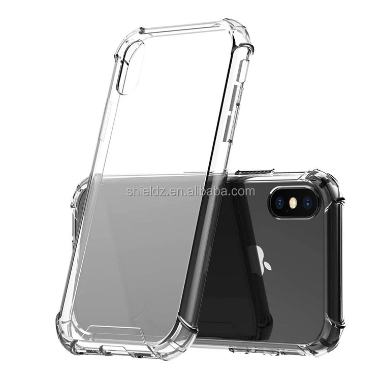 For iPhone X/XS Case Clear Bumper, TPU PC Clear Case For iPhone X/XS, Clear For iPhone xs Case 4 Corners Shock Absorption PC