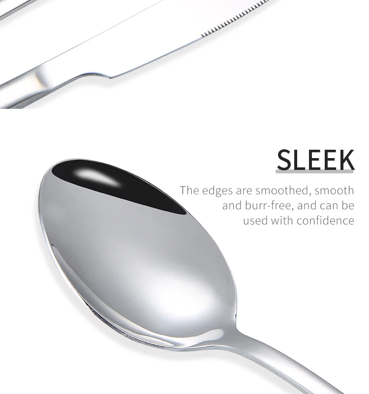 Knife Spoon Fork Set 24 pcs Stainless Steel Cutlery Set and Flatware Set with Gift Box