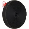 Nylon/polyester 25m/roll black custom size hook loop tape