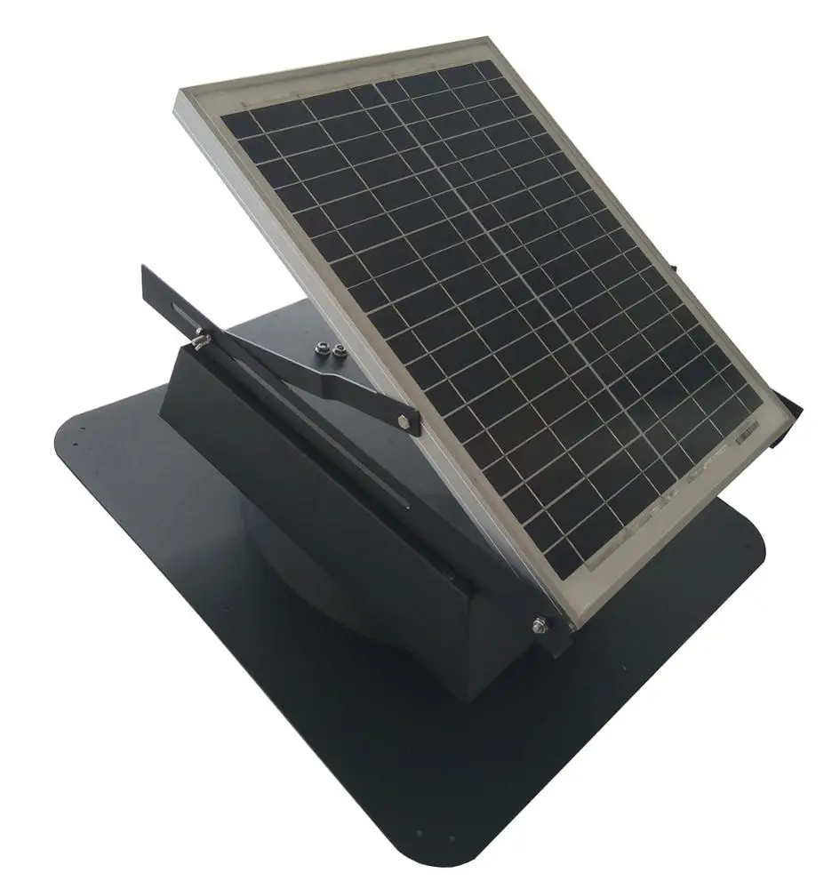 Natural Light Solar Attic Fan TwinPai 20W Solar Powered roof exhaust fan