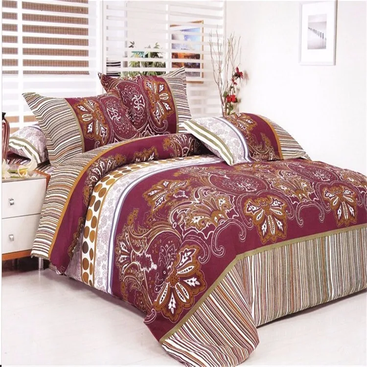 High Quality And Cheap Flower Pattern Printing Bedding Adult Home