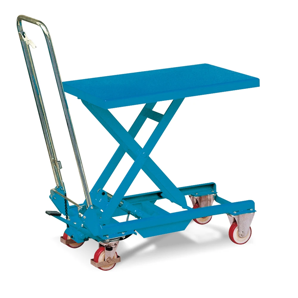 
Mobile Hand Operated Scissor Lift Table 