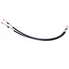Cable assembly with stainless steel end rod and support tube, conduit cap is carbon steel, no hardware