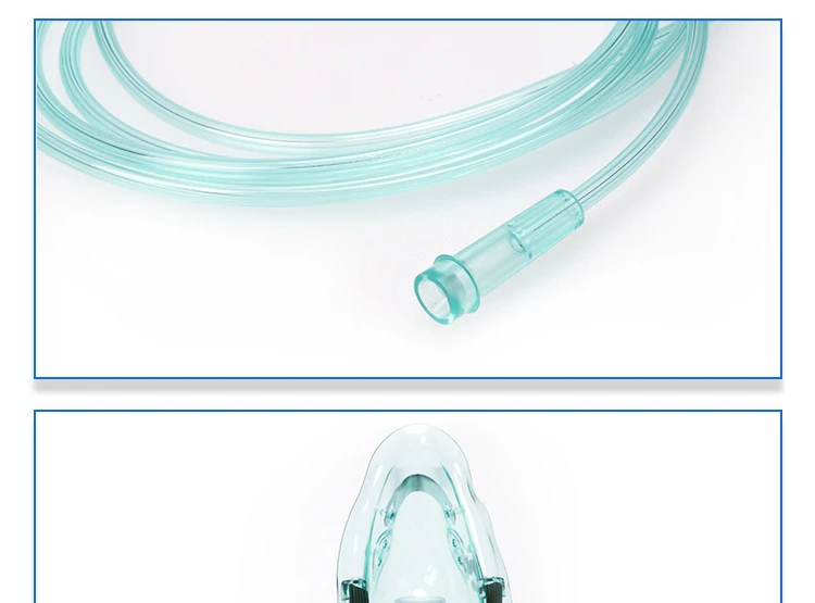 CE ISO Approved MK09-129 Medical Non-Rebreathing Mask , Reservoir Bag with 2m Tubing Oxygen Mask