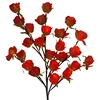 50CM 24L WARM WHITE LED STICK BRANCH TREE WITH RED ROSE FLOWER Christmas gift