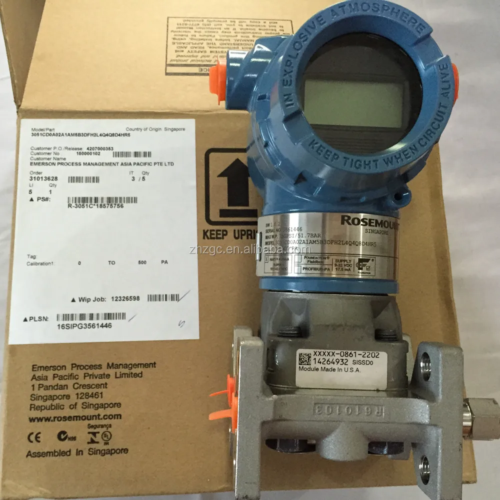 Emerson 2051 Pressure Transmitter Output 4 To 20ma From China Supplier
