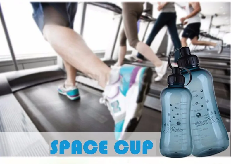 Large Capacity Leak Proof Black Plastic Drinking Water bottle