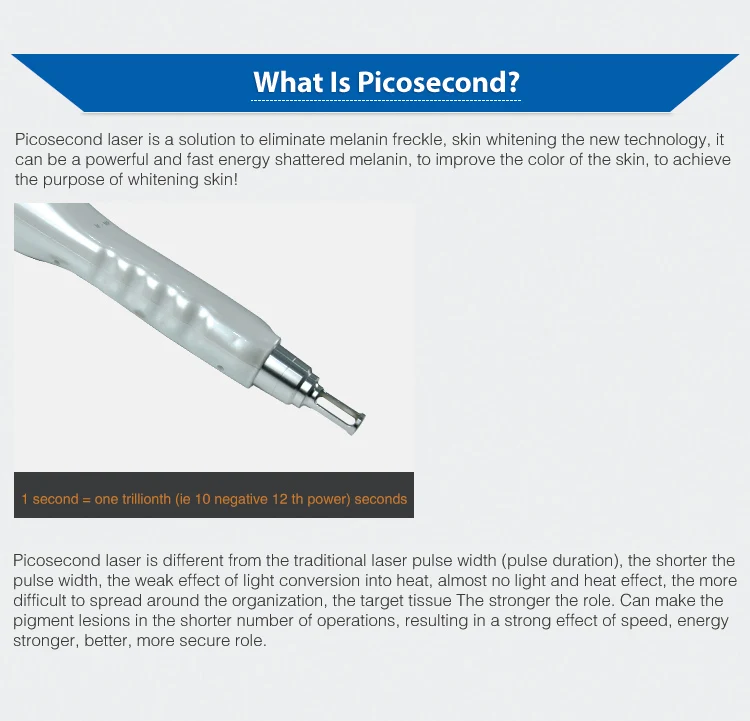 Picosecond Laser Beauty Instrument Nd Yag Laser Tattoo Removal 1064 / 532 / 755 nm Laser Machine