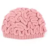 Creative Hand Made Brain Knitted Hat Unique Thinking Cap for Science Marches Men Women Gift