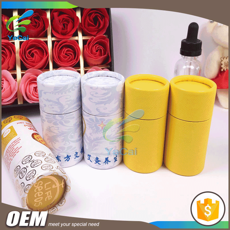Wholesale eco-friendly empty paper tube packaging boxes custom logo
