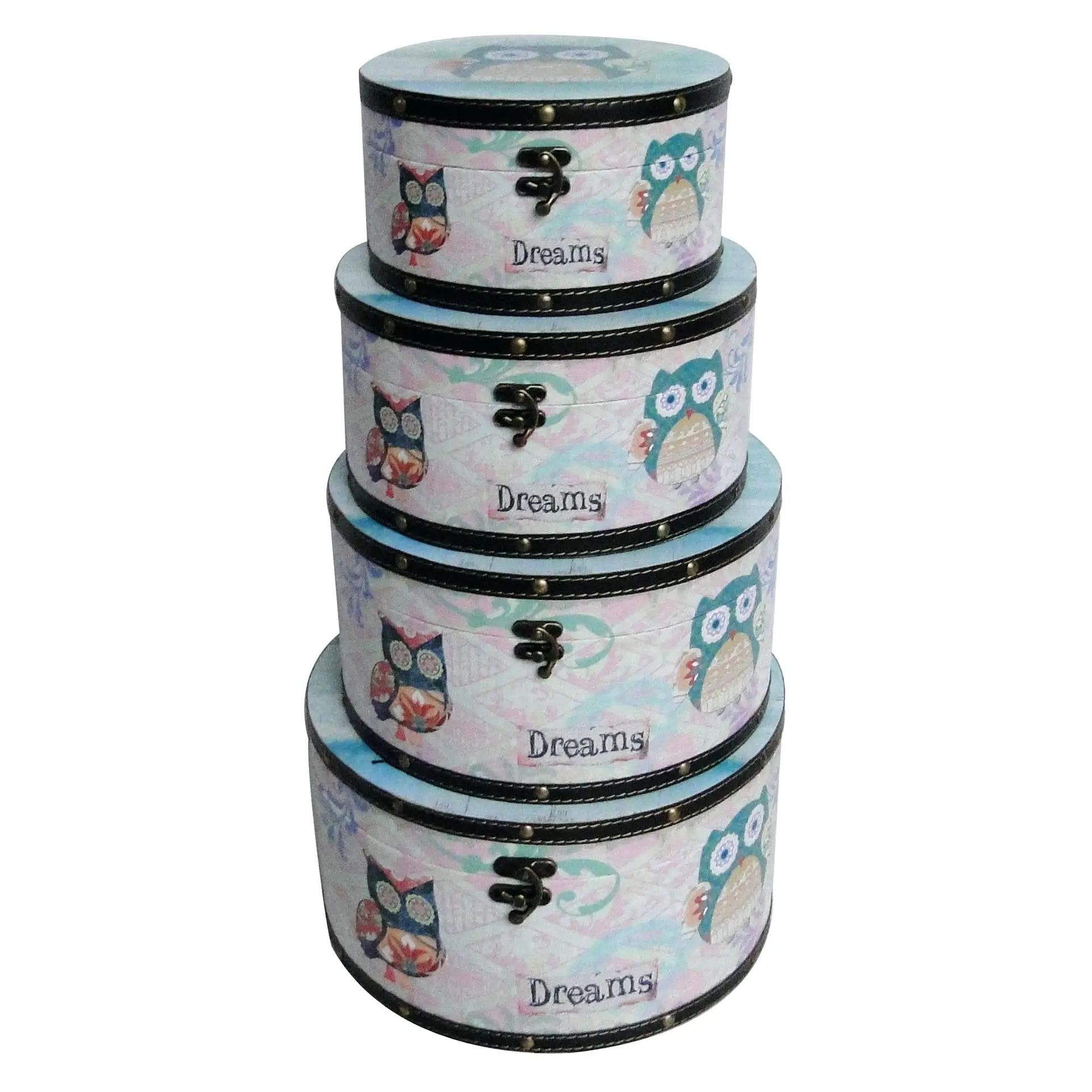 decorative round cardboard hat boxes wholesale (3)