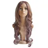 High Temperature Fiber Hot Sale Synthetic Brown Long Curly Cosplay Wig For Adult Indian Temple Hair Full Lace Wig