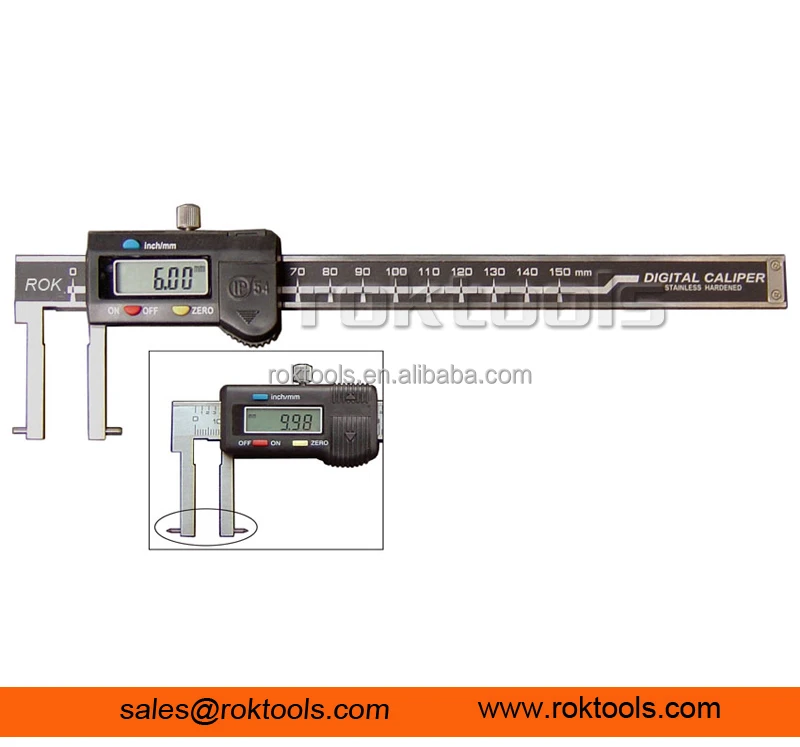 20170mm Internal Inside Groove Digital Vernier Caliper With Conical Tip Buy Inside Groove