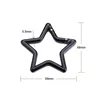 Fashion metal carabiner hook star shape