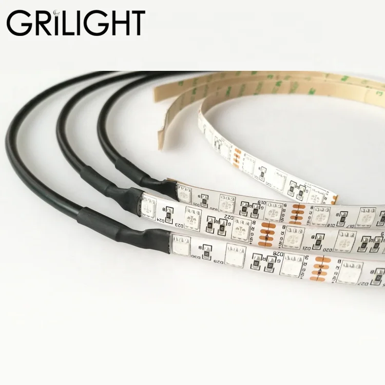 GRILIGHT high quality MOLEX JST TE connector cable waterproof 5050 60led RGB 12V custom led strip