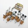 Bar accessories new product drip stop pour spout wooden serving bar stainless steel wine pourer metal pourer