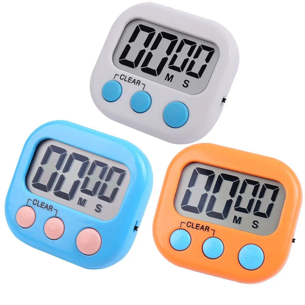 large LCD digital kitchen cooking countdown timer