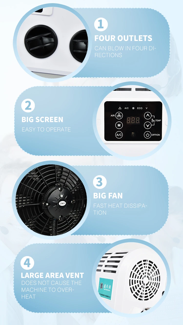 Oem Truck Cooler 24v Car Roof Air Conditioner For Portable Ac Roof Air