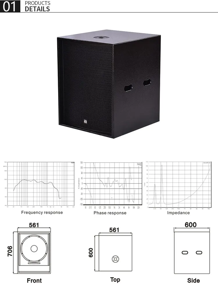 Real Sound Pa Speaker 18 Inch Outdoor Subwoofer Box Design Buy