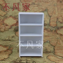1/12 scale miniature furniture well made wooden elegant White Showcase